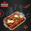 Plato especial para color cangrejo picante de melamina creativo comercial olla fragante maoka mariscos plato grande para café cuenco para pescado encurtido