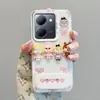 Adecuado para vivoY78 Crybaby Y17 chicas V30LITE perro de orejas grandes lindo S19 funda de teléfono de muñeca 3D, lujo ligero