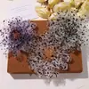 Estilo Retrô Hong Kong Malha com Estampa de Leopardo e Bolinhas Florais Clip de Garra DIY Clip Lateral Prendedor de Cabelo Acessório de Cabeça Broche Flores para Roupas