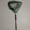 Cabo de Rede de Pesca em Liga de Alumínio, Vara Telescópica para Capturar Peixes Grandes, Rede de Pesca para Exterior, Cabeça de Rede Dobrável, Cabo de Rede de Pesca Atacado