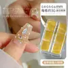 Mini Esferas de Aço Acessórios para Nail Art Caixa com 6 Compartimentos Dourado e Prata DIY Decorações de Unha Vestíveis