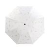 Guarda-chuva dobrável cola preta pequeno fresco bronzing pena guarda-chuva mulheres ensolarado chuva guarda-chuva homens proteção solar UV