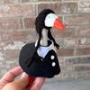 Tejido a Mano Transfronterizo Mini Ganso de Escritorio Americano Atmósfera de Fiesta Navideña Ropa para Mascotas Comercio Exterior de Amazon