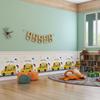 Papel Pintado Autoadhesivo Dormitorio Cálido Estéreo 3D Habitación Infantil Pegatinas de Pared Anticolisión Papel de Espuma Tipo Ladrillo Impermeable y a Prueba de Humedad Dibujos Animados Shihai