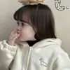 Chaqueta Infantil Cálida Estilo Otoño/Invierno para Niños y Niñas Sudadera con Capucha Forrada de Polar Estilo Coreano Conjunto Lindo