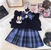 Traje de Cuatro Piezas de Punto para Niña Judy Conejo Policía Estilo Universitario Otoño Nuevo 25
