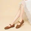 Zapatos de Princesa Estilo Japonés 2026 Nuevos Versátiles Transpirables de Punto Fly-Knit Cómodos para Mujeres Embarazadas Zapatos Planos para Mujeres
