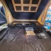 Liga de Alumínio Triangular Cáqui Poliéster Xadrez Tenda de Teto Abertura Rápida Off-Road Tenda de Teto Rígido