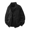 Chamarra de trabajo estampada para hombre talla extra, estilo vintage, nuevo modelo primavera y otoño 2025, talla extragrande, chamarra larga casual