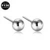 Plug de liga de titânio G23, bola redonda para piercing de lábio, plug de ervilha para piercing de orelha, furo na orelha, acessórios de piercing de osso da orelha, bola de substituição DIY