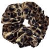 Elástico de Cabelo Retro Elegante Estampa de Leopardo Intestino Grosso Corda de Cabelo Vermelha da Internet Bola na Ponta Alta Elasticidade Moda Simples Acessórios de Cabelo