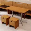Cafetería y Tienda de Té con Leche Retro, Juego de Mesa y Sillas para Restaurante Occidental, Restaurante Sencillo de Comedor y Comida Ligera Estilo Vintage, Cabina de Panadería y Taburetes