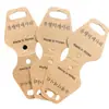 En stock collar banda de goma cuerda para la cabeza joyería empaque hecho a mano tarjeta de papel cuerda para el pelo joyería cartón papel Kraft tarjeta plegable cabeza