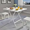 Nueva Mesa Plegable Mesa Cuadrada Pequeña Simple Mesa Plegable para el Hogar Mesa de Comedor Plegable Mesa de Comedor Mesa de Comedor Cuadrada Portátil Mesa Simple