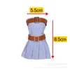 Al por mayor 30cm Ropa para Muñeca Barbie Comercio Exterior Transfronterizo Vestido de Mezclilla Cinturón Botas Zapatos Set Muñeca