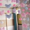 Linda Decoración Colgante de Dormitorio con Puntos de Estrella para el Hogar, Barra Telescópica, Cortina Media de Dibujos Animados, Cortina Decorativa para Partición de Sala de Estar