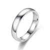 Anillo de Acero de Titanio para Hombre Joyería Estilo Coreano 2468mm Anillo Liso Curvo Anillo de Pareja de Acero Inoxidable Estilo Pareja