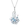 Collar de Copo de Nieve de Plata Esterlina Lujo Accesible Nicho Colgante 2022 Nueva Cadena Clavícula Joyería Regalo de Cumpleaños para Novia