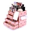 Mishuer Fabricante Al por Mayor Caja de Almacenamiento de Cosméticos de Madera Tipo Cajón Tocador de Belleza con Cajones Gran Capacidad