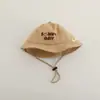 Chapéu de bebê coreano Yipan, novo design de letras da moda primavera e outono, chapéu de pescador infantil com proteção solar para meninos e meninas