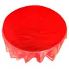 Mantel de Boda Desechable Plástico Engrosado Rojo Banquete de Boda Mesa Redonda Mantel Alegre Impermeable Fabricante