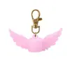 Llavero Personalizado con Logo Transfronterizo, Cubierta de Silicona con Forma de Ala para Tapa de Labial/Brillo de Labios, Tapa de Bálsamo Labial con Clip de Grado Alimenticio