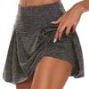 Ropa Europea y Americana Amazon Wish Estilo Caliente de Verano Color Sólido Falso Dos Piezas Falda Shorts 18 Colores en Stock