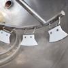 Wok de gas vertical para calentar y remover, olla de acero inoxidable para hervir azúcar, con borde raspador, olla para hervir con calentamiento de pared