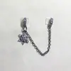 Alta retención de color diy accesorios de cristal colgante de copo de nieve cadena pulsera deslizante de terraplén de mariposa collar accesorios de cuerda hechos a mano