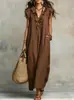 Estación Independiente Europea y Americana Amazon AliExpress Vestido Largo de Primavera/Verano 2026 Nuevo Estilo Bohemio con Mangas Murciélago