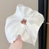 Pañuelo cuadrado estilo casual, scrunchie, lazo de encaje para el pelo, diadema dulce, accesorio para el cabello de alta gama a la moda para mujeres