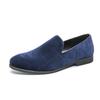 Zapatos de Hombre de Moda Nueva Primavera y Verano Slip-On Talla Grande Zapatos Slip-On Ligeros Zapatos de Piel Pequeños de Punta a la Moda