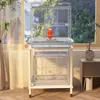 Estante de almacenamiento para jaula de pájaros Dayang base para jaula de loro estante elevador multicapa móvil soporte de rodillo de pie para altura de jaula