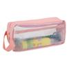 Estuche transparente de doble capa para lápices, sal de leche de gran capacidad, estilo ins, para estudiante de secundaria y primaria japonesa, caja de papelería de almacenamiento de aspecto atractivo