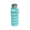 Taza de agua plegable de silicona con forma de corazón creativa transfronteriza, portátil, para montañismo, acampada al aire libre, telescópica, para deportes, 500 ml