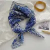 2025 Novo Algodão Linho Combina com Tudo Moda Quadrado Protetor Solar Lenço de Seda Acessórios de Cabeça Acessórios de Cabelo Lenço Decorativo Feminino