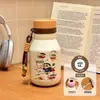 Nueva taza térmica de acero inoxidable 316, con un diseño creativo y artístico, perfecta para estudiantes, con un estilo de taza de leche portátil, lindo y adorable.