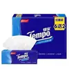 Papel de Tecido Tempo Depot Lenço Facial Removível 4 Camadas Espessado Tamanho M T2367 Natural Sem Perfume 90 Folhas 8 Pacotes/Pacote