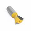 Boca de cuchillo de cola de milano amarilla de 1/2, cuchillo Xun, cortador de fresado de carburo para carpintería, cortador de unión de espiga de panal