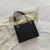 Bolso de Textura Retro Estilo Occidental para Mujer 2022 Verano Nuevo Estilo Coreano Casual Cadena Hombro Cruzado Moda Bolso Tote