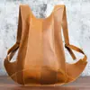Mochila de Couro Crazy Horse de Alta Qualidade da Amazon, Design Exclusivo, Mochila para Viagem ao Ar Livre, Mochila de Negócios para Homens