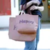 Bolsas de Loja de Roupas, Sacolas Profissionais de Embalagem Femininas, Bolsas de Ombro Tecidas, Sacolas de Presente de Embalagem Personalizadas de Alta Qualidade