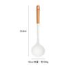 Venta al por mayor de fábrica blanco leche silicona mango de madera pala cuchara traje grado alimenticio para el hogar para cocinar espátula para cocinar cuchara para sopa Herramientas de Cocina