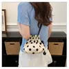 Bolsa de Cubo con Cordón de Lunares 2026 para Mujer, Bolso Cruzado de Hombro Lindo, Bolso de Cuero Suave con Diseño de Nicho para Mujer