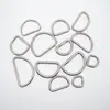 Venta al por mayor del fabricante Hebilla D Semicircular Electrochapada Collar para Mascotas Anillo D Accesorios de Ferretería para Equipaje Hebilla D Semicircular Metálica de Alta Calidad