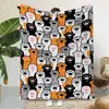 Manta de Franela Curativa con Tema de Huellas de Gato de Colores para Todas las Estaciones, Manta Cubre para Habitación con Aire Acondicionado, Manta de Felpa para Siesta en el Sofá