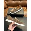 Sapatos Esportivos Casuais Europeus para Homens, Sapatos de Corrida de Malha Respirável com Cadarço, Novos Sapatos de Couro Genuíno para Dirigir e Viajar para Homens