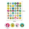 Adesivos para Prêmio de Professor Transfronteiriço 42 Desenhos Animados Criativos de Ensino Animais Fofos Adesivos de Prêmio para Crianças