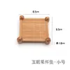 Porta-Copos Jogo da Velha de Bambu Quadrados de Bambu Trançado Tapetes de Isolamento Térmico Bandejas para Cerimônia do Chá Tapetes Decorativos para Exibição de Bolo de Casamento Fabricante Atacado