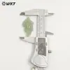 Wt-P2094 Acessórios com Padrão de Folha Vibrante Pedra Olho de Tigre Lápis Lazúli Pingente Colar DIY Produto Semi-Acabado